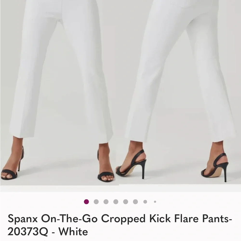 SPANX White Ankle Cropped Pants - Picture 4 of 5